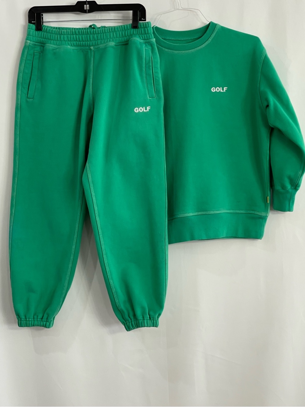 Golf Wang Green Crewneck Sweater and Sweatpants. Size Small